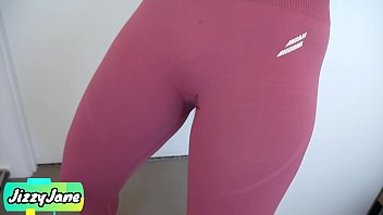 Filled My Step Sister S Yoga Pants With Huge Cum Load And Pull Them Up