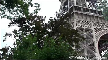 Extreme Public Sex Threesome By The Eiffel Tower