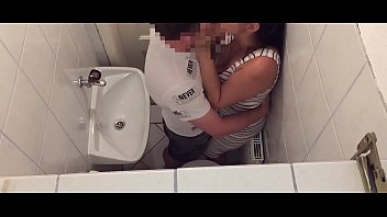 Tinder Couple Can T Wait Until They Are Home And So They Are Fucking In The Public Toilet Of A Restaurant Caught On Hidden Camera