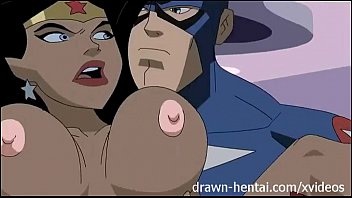 Superhero Hentai Wonder Woman VS Captain America