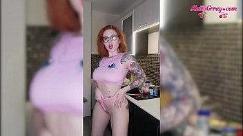 Busty Redhead Dances Naked On Kitchen Soft Erotica