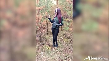 Foxy Passionate Blowjob And Doggystyle Fuck In The Forest