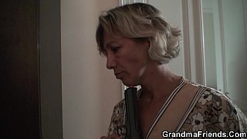 Hot 3Some With Granny And Boys Teen Thiefs