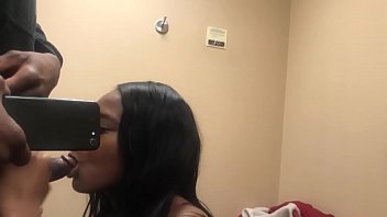 Watch Me Give Him A Blowjob In The Fitting Room
