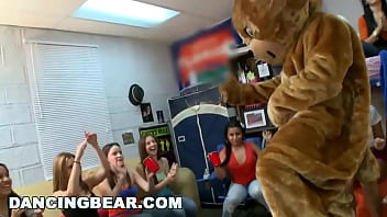 Dancing Bear Everyone S Favorite Mascot Invades Dorm And Swings Dick For Horny Sorority Sluts