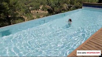 Redhead Czech Teen With Amazing Body Swimming Video