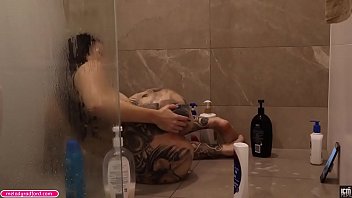 Big Tit Big Fat Ass Tattooed Amateur MILF Spreading Her Tight Pussy Fingering And Foot Rubbing In The Shower Until She Cums Everywhere Melody Radford