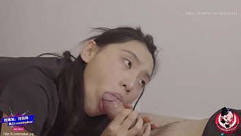 June Liu Spicygum Blowjob And Footjob By A Chinese Cutie With High Heel And Black Pantyhose