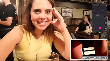Public Orgasm In A Pub With The Lovense Lush Western Guy Mia Natalia Video